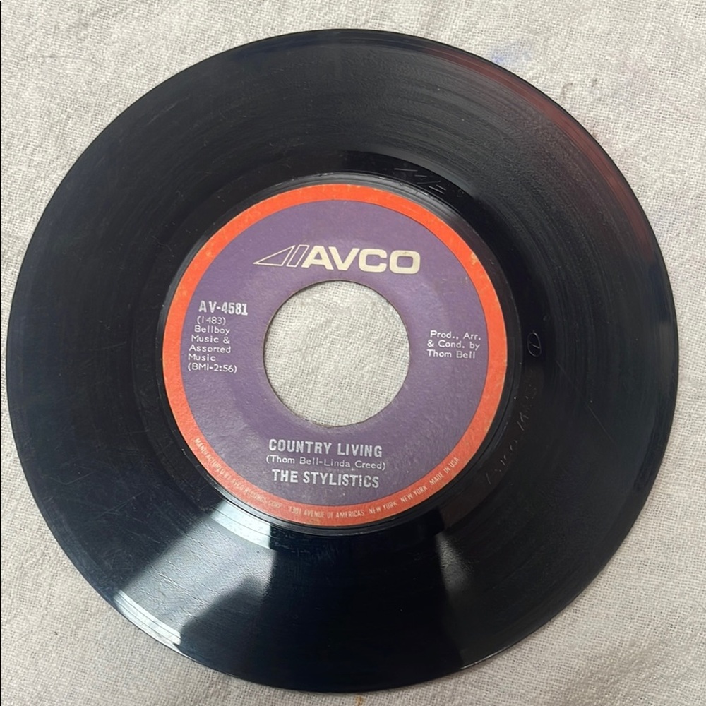 The Stylistics 45 rpm AVCO vintage Vinyl Record - Picture 3 of 4